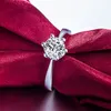 Gemstone Solitaire Ring anelli di fidanzamento con diamanti per le donne regalo di gioielli di moda volontà e sabbia