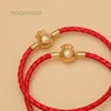 Charm Bracelets Fashion Jewelry For Women Blessing Bag Lucky Bracelet Recruit Wealth Red Leather Birthday Party Gifts