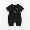 INS في مصمم المخزون الموضة حديثي الولادة رومبون ملابس الأطفال الصيف قصير الأكمام رومبير phemsuits203f