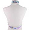 Holographic Body Chain Harness Top Punk Vrouwen Holo Rainbow Taille Sieraden Festival Rave Outfit