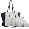 Borsa da donna semplice e casual, borsa alla moda, design abbinato, set di tre pezzi, borse a tracolla da donna per esterno