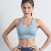 Sutiãs Esportes à prova de choque Mulheres recolhidas Mulheres Underwears Y Estilo Sexy Cross Back Yoga Terno Ajustável Desgaste Running Fitness Vest Back Tank Tops