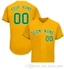 Short Sleeve Baseball Jersey Customized Stitch Your Name/Number Breathable 051