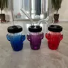 Waterpijpen Skull Slide Glas Oliebrander Waterpijp Bong Mini stijl gekleurde rokende bubbler Pijpen