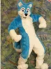 Costumi mascotte Nuovo 2018 Sexy Blue Husky Fox Wolf Costume mascotte Abiti Party Game Dress Abiti Abbigliamento Pubblicità Carnevale Natale