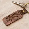 Porte-clés en bois vierge de qualité de luxe, cadeau de noël, porte-clés en métal et en cuir, Logo personnalisé 2155953