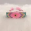 ZHONGVI MIYUKI Bracelet Women Evil Eye Pulseras Mujer Moda Bohemia Jewelry Turkish Pink Eyes Handmade Armband Gift Drop