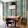 Wall Stickers DIY Home Decoration Self-adhesive Stone Design Kitchen Paper Vintage Wood Stripe Brick Sticker