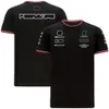 F1 Service de course équipe Round Colirt Tshirt First Class Equation 2021 Car Shortsleeved Shirt Commémorative Service 3050504