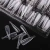 False Nails 100 Pcs/set Fake Nails Tip Quick Building Mould Accessories for Decoration 2022 Fashion False Nail Tips Molds Set Extension 220225