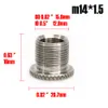 Stainless Steel Filter Thread Adapter 1/2-28 to 5/8-24 M14 1.5 SS Solvent Trap Adapter For Napa 4003 Wix 24003