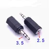 Connecteurs femelles 3,5 mm mâle à 2,5 mm Adaptateur de prise micro audio stéréo Adaptateurs de convertisseur mini-jack255e