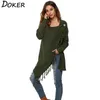 Höst Vinter Long Cardigan Kvinnor Oversierad Ärm Stickad Sweater Singelknapp Kvinnlig Elegant Knitwear Coat 210603