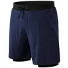 Running Shorts 2021 Men's Mens 2 In 1 Sports Male Double-deck Quick Drying Men Jogging Gym