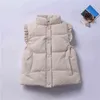 Moda caldo bambino gilet bianco piumino d'anatra riempitivo neonate gilet bambini tuta sportiva per l'autunno 2-10 anni 211203