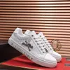 2022 high-end moda uomo scarpe di lusso in pelle litchi lamiera design di alta qualità fondo piatto traspirante scarpe casual qp MK213