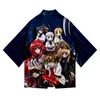 Highschool DXD Hyoudou issei Rias Gremory Azja Argento 3D Lato Kobiety / Mężczyzna Trzy Czwarty Rękaw Bluzka Streetwear Styl Kimono Ethnic Clothi