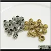 Metals Jewelry Drop Delivery 2021 Loose Beads Charm Big Hole Metal Bead For Pandora European Bracelet And Necklace Necklaces Fashion Diy Whol