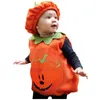 Clothing Sets Baby Halloween Pumpkin Outfits Cosplay Costume Toddler Boys Girls Vest Tops+hat Outfits#Q1