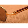 Gafas de sol de vidrio de vazrobe Mujeres Reales madera de madera lente de piedra gafas marrones contra la protección del resplandor UV400P2793302