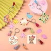 Keychains 320 PCS Acryl Keychain Blank Key Rings Set omvat de ketting van de kwastjes en springen voor DIY Crafting2016988