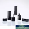 Lip Gloss Wand Tubes 8ml Square Black Lipgloss Packaging Clear Base Empty Cosmetic Containers Lip Gloss Tubes 50pcs 100pcs