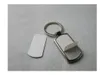 20pcs sac pièces sublimation bricolage porte-clés en métal blanc avec boîte blanche