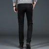 Mäns Classic Black Jeans Elastiska Slim Fit Denim Jean Byxor Man Plus Storlek 40 42 44 Business Casual Pants Märke 210622