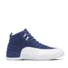 12 Blanc Noir Or Lever Du Soleil Bleu Daim Pour Baskets Pour Hommes XII Mid Athletic Sport Sneakers