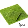 Flores decorativas Wreaths Grelas Artificial Grass Fake Lawn Miniature Fairy Home Garden Ornament Craft Decor Courtyard Green