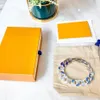 Mode Womans Armband För Kvinnor Alloy Armband Med Spänne Natur Smycken Med Box Förpackning