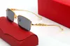 luxury designer sunglasses Eyeglasses frames temples with panther heads Metal Frameless Full Rim Semi Rimless rectangular shape fo7215973