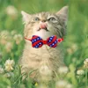 Independence Day Dog Collar Husdjur Kattvalp Justerbar Bow Tie 4th of July Small Dogs Dekorativa leveranser