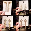 5A+2021 Jewelry 925 silver needle earrings fashion trend web celebrity pearl temperament socialite pendant wholesale girls show thin XZ898