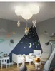 Vägglampor söta astronaut ljuskronor härlig kreativ glasbelysning bar kafé järn droppljus barn rum lampa frostat