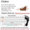 Eilyken الصيف منصة شفافة أسافين الصنادل النساء أزياء عالية الكعب الإناث الأحذية الحجم 34-40 210610