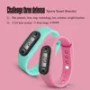 marche Fitness Bracelets Montre bracelet sport tracker en plein air Mode intelligente couleur bonbon 12 couleurs Gel de silice Numérique LCD Run Podomètre wat