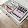 Clothing & Wardrobe Storage Jeans Compartment Box Closet Clothes Drawer Mesh Separation Stacking Pants Divider Can Washed Home Organizers