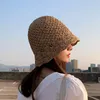 Mode tout match chapeau de paille été pliable plage casquette femmes à la main en plein air chapeaux soleil Anti-UV court bord seau large