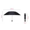 Omgekeerde paraplu winddichte anti-uv automatische opvouwbare paraplu nacht reflecterende strip 10Ribs auto open / af omgekeerde paraplu