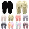 Wholesale Classics Winter Indoor Slippers Women Snow Fur Slides House Outdoor Girls Ladies Furry Slipper Flat Platforms Soft Comfortables Shoes Sneakers 36-41