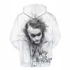 Mäns Hoodies Sweatshirts Varför så seriösa hoodie män / kvinnor 3d tryck clown toppar svart hoody plus storlek sudadera hombrre hoddies