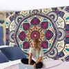 Mandala Colorida Grande Tapeçaria Pendurado Boho Decoração Poliéster Trippy Hippie Sun Loon Farmhouse Tapetes Dorm Dimor Chakra 210609