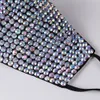 Ny Hot Rhinestone Black Designer Face Mask PM2.5 Filter Dammtäta Full Rhinestones Färgade Diamant Mode Masker