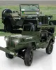 RC camion Q65 110 2 4G 4WD voiture convertible télécommande lumière quatre roues motrices tout-terrain militaire escalade jouets 210729293M3100131