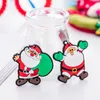 Giocattolo di decompressione Cartoon adorabili ornamenti per portachiavi di Babbo Natale Regali di Natale Ciondolo per uomo e donna