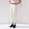 Toyouth Lato New Arrival Moda Kolor Dżinsy Proste Spodnie Koreański Student Harun Spodnie Q0802