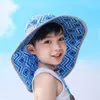 넓은 뚜껑 어린이 해변 모자 모자 어린이 버킷 캡 여름 여자 소년 여행 야외 패션 귀여운 캐주얼 모자
