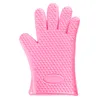 Oven Mitts Silicone gloves Heat Resistant Thick Cooking BBQ Grill Mitt Gadgets Kitchen Accessories FHL345-ZWL711