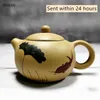 Yixing Classic Tea Pot Pulple Clay Xi Shi Pots鉱物美容ケトル188ボールホールフィルター手作りセットカスタマイズされたギフト200ml 210621
